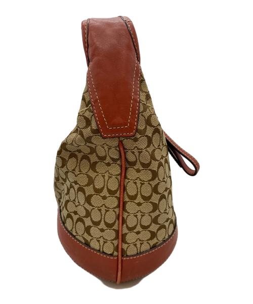 COACH（コーチ）COACH (コーチ) ワンショルダーバッグ ブラウン×レッドの古着・服飾アイテム
