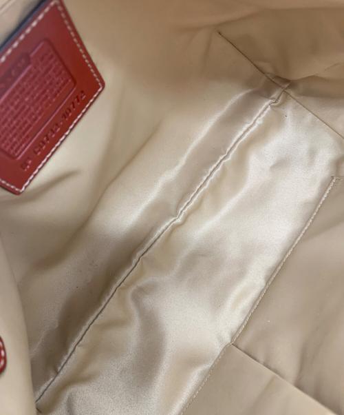 COACH（コーチ）COACH (コーチ) ワンショルダーバッグ ブラウン×レッドの古着・服飾アイテム