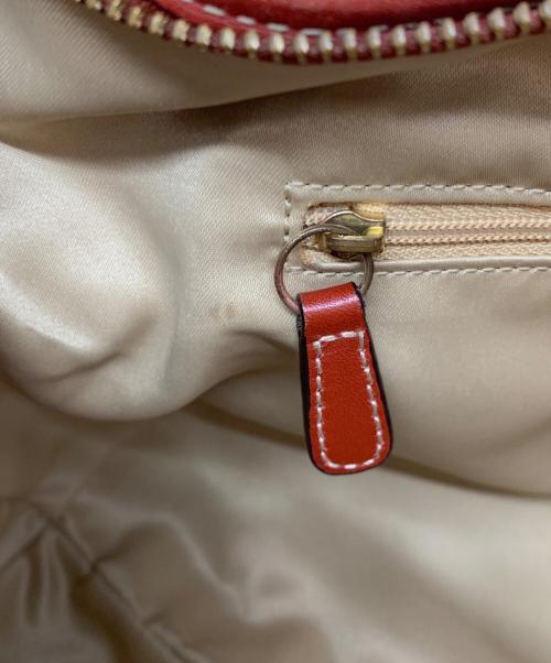 COACH（コーチ）COACH (コーチ) ワンショルダーバッグ ブラウン×レッドの古着・服飾アイテム