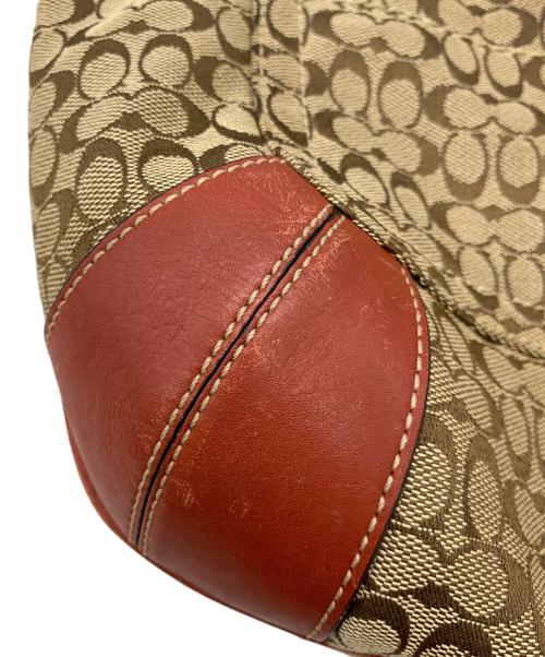 COACH（コーチ）COACH (コーチ) ワンショルダーバッグ ブラウン×レッドの古着・服飾アイテム