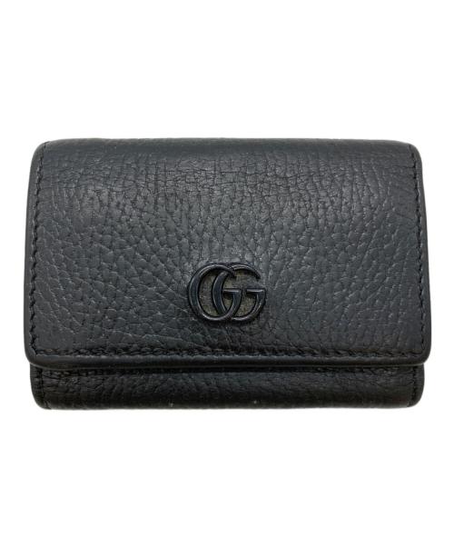 GUCCI（グッチ）GUCCI (グッチ) 3つ折り財布 ブラックの古着・服飾アイテム