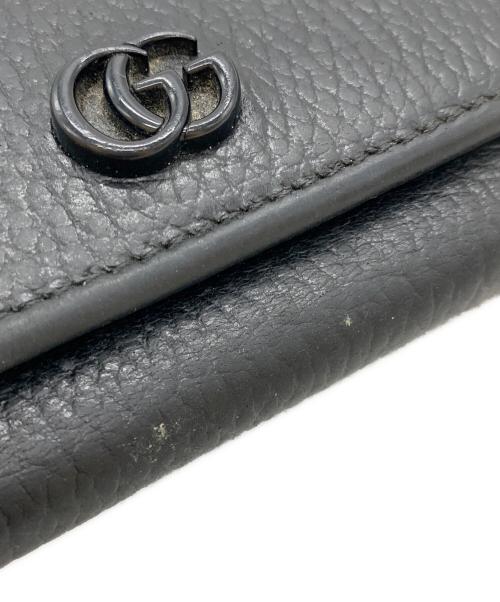 GUCCI（グッチ）GUCCI (グッチ) 3つ折り財布 ブラックの古着・服飾アイテム