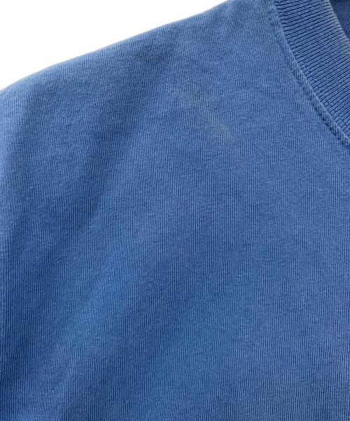 stussy（ステューシー）stussy (ステューシー) Stock Logo S/S Crew ブルー サイズ:Mの古着・服飾アイテム