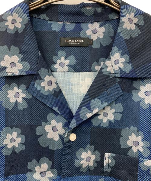 BLACK LABEL CRESTBRIDGE（ブラックレーベル クレストブリッジ）BLACK LABEL CRESTBRIDGE (ブラックレーベル クレストブリッジ) 半袖シャツ ブルー サイズ:Lの古着・服飾アイテム