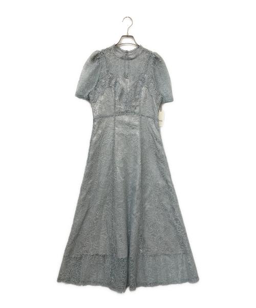Snidel（スナイデル）Snidel (スナイデル) ノースリーフリルシフォンワンピース ブルー サイズ:1 未使用品の古着・服飾アイテム