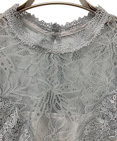 Snidel（スナイデル）Snidel (スナイデル) ノースリーフリルシフォンワンピース ブルー サイズ:1 未使用品の古着・服飾アイテム