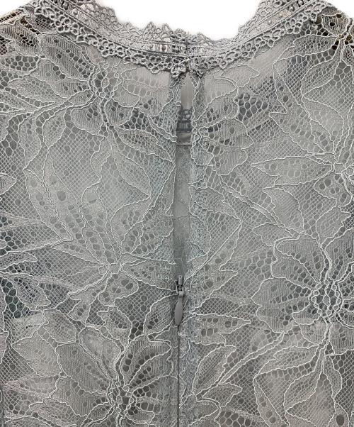 Snidel（スナイデル）Snidel (スナイデル) ノースリーフリルシフォンワンピース ブルー サイズ:1 未使用品の古着・服飾アイテム