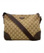 GUCCIグッチ）の古着「ショルダーバッグ」｜ブラウン×ベージュ