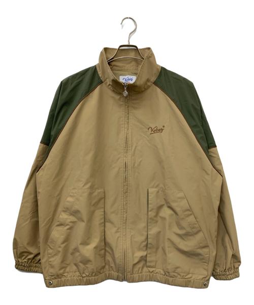 KEBOZ（ケボズ）KEBOZ (ケボズ) 切替ジャケット ブラウン×グリーン サイズ:Mの古着・服飾アイテム