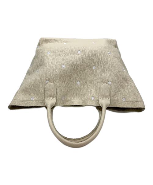 Perche（ペルケ）Perche (ペルケ) レザートートバッグ アイボリーの古着・服飾アイテム
