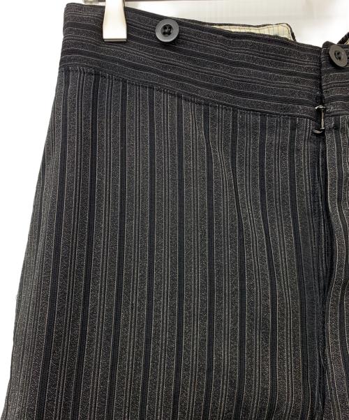EURO VINTAGE（ユーロヴィンテージ）EURO VINTAGE (ユーロヴィンテージ) ビンテージフレンチワーク ストライプ パンツ ブラック サイズ:不明の古着・服飾アイテム