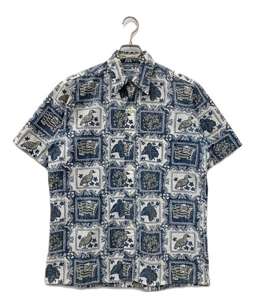 reyn spooner（レイン スプナー）reyn spooner (レイン スプナー) アロハシャツ ブルー×ホワイト サイズ:不明の古着・服飾アイテム