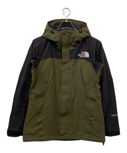 THE NORTH FACE（ザ ノース フェイス）THE NORTH FACE (ザ ノース フェイス) マウンテンジャケット ブラック×グリーン サイズ:Sの古着・服飾アイテム
