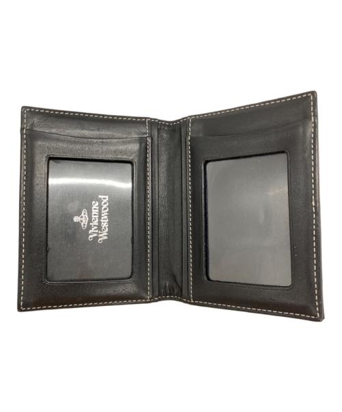 Vivienne Westwood（ヴィヴィアンウエストウッド）Vivienne Westwood (ヴィヴィアンウエストウッド) カードケース ホワイト×ブラックの古着・服飾アイテム