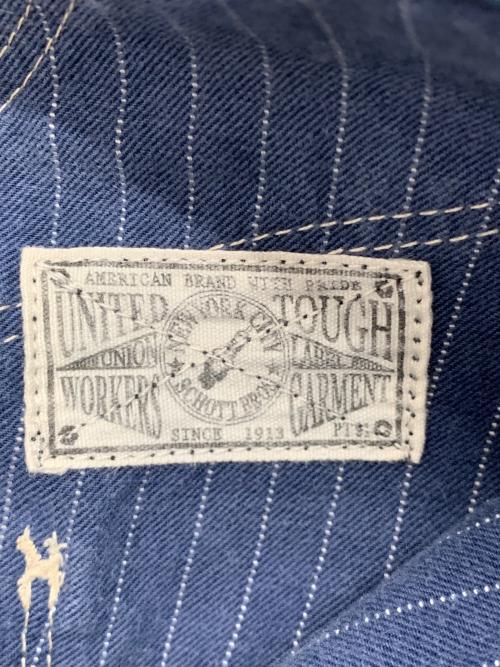 PERFECTO by Schott（パーフェクト バイ ショット）PERFECTO by Schott (パーフェクト バイ ショット) OLD HICKORY WORK PANTS ネイビー サイズ:91cm (W36)の古着・服飾アイテム