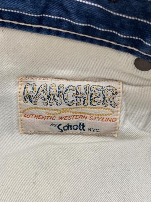 PERFECTO by Schott（パーフェクト バイ ショット）PERFECTO by Schott (パーフェクト バイ ショット) OLD HICKORY WORK PANTS ネイビー サイズ:91cm (W36)の古着・服飾アイテム