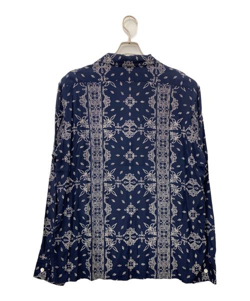 SCHOTT BROS.（ショットブロス）SCHOTT BROS. (ショットブロス) 総柄シャツ ネイビー サイズ:XLの古着・服飾アイテム