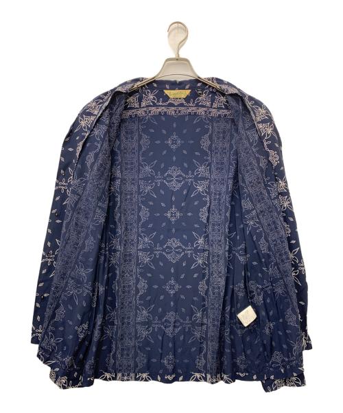 SCHOTT BROS.（ショットブロス）SCHOTT BROS. (ショットブロス) 総柄シャツ ネイビー サイズ:XLの古着・服飾アイテム