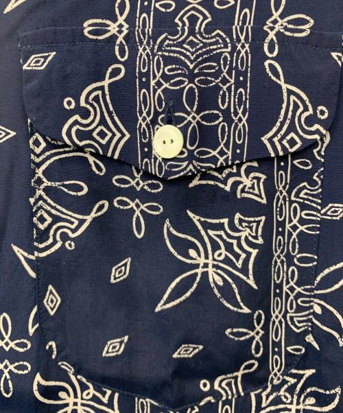 SCHOTT BROS.（ショットブロス）SCHOTT BROS. (ショットブロス) 総柄シャツ ネイビー サイズ:XLの古着・服飾アイテム