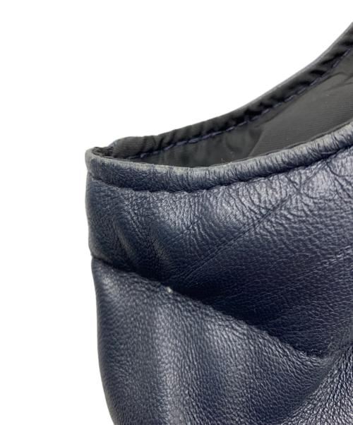 Schott（ショット）Schott (ショット) ラムレザーダウンベスト ネイビー サイズ:Lの古着・服飾アイテム