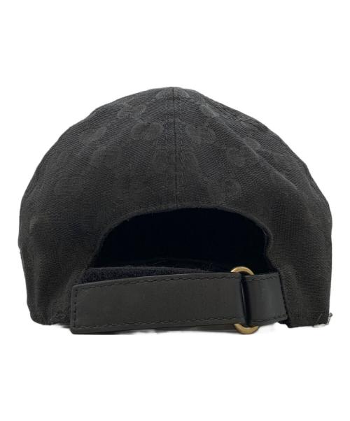 GUCCI（グッチ）GUCCI (グッチ) GGキャンバスベースボールキャップ ブラック サイズ:L(59cm)の古着・服飾アイテム