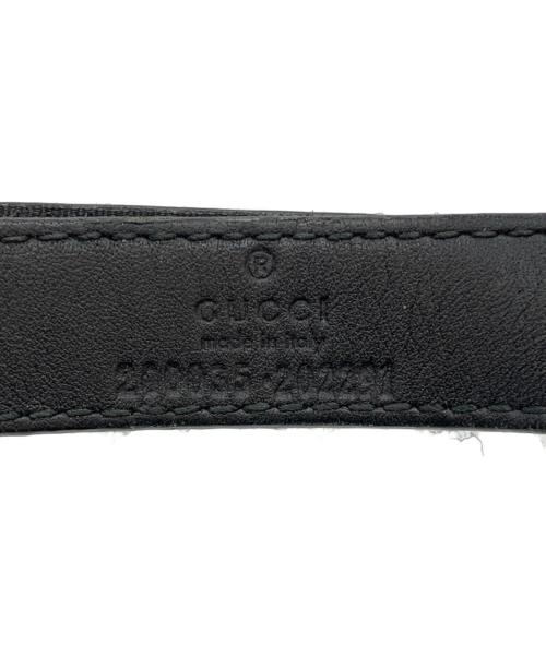 GUCCI（グッチ）GUCCI (グッチ) GGキャンバスベースボールキャップ ブラック サイズ:L(59cm)の古着・服飾アイテム