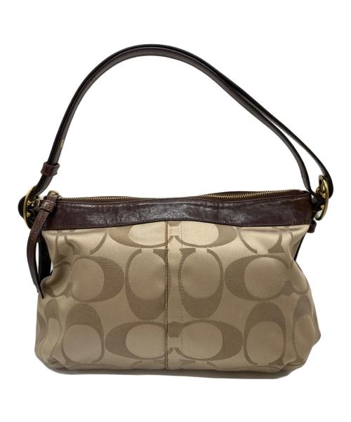 COACH（コーチ）COACH (コーチ) ショルダーバッグ ベージュ×ブラウンの古着・服飾アイテム