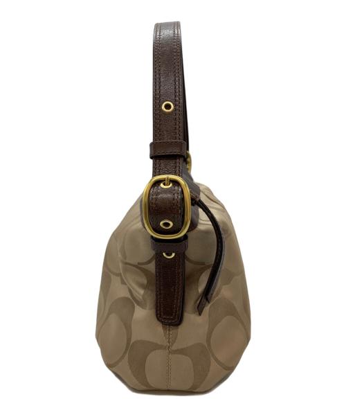 COACH（コーチ）COACH (コーチ) ショルダーバッグ ベージュ×ブラウンの古着・服飾アイテム