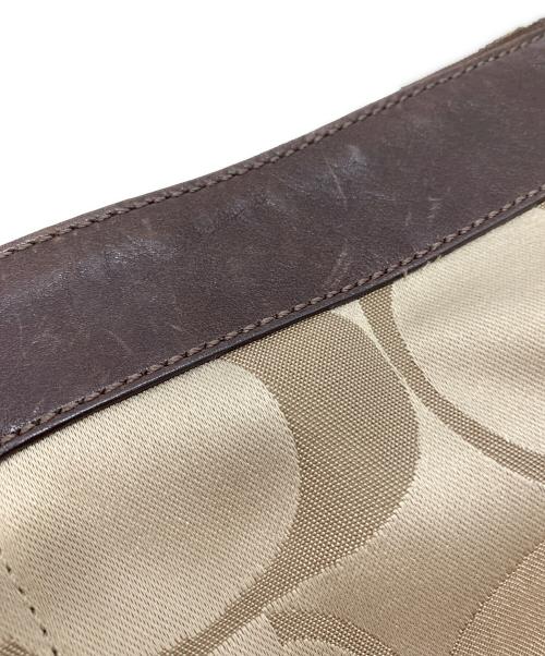 COACH（コーチ）COACH (コーチ) ショルダーバッグ ベージュ×ブラウンの古着・服飾アイテム