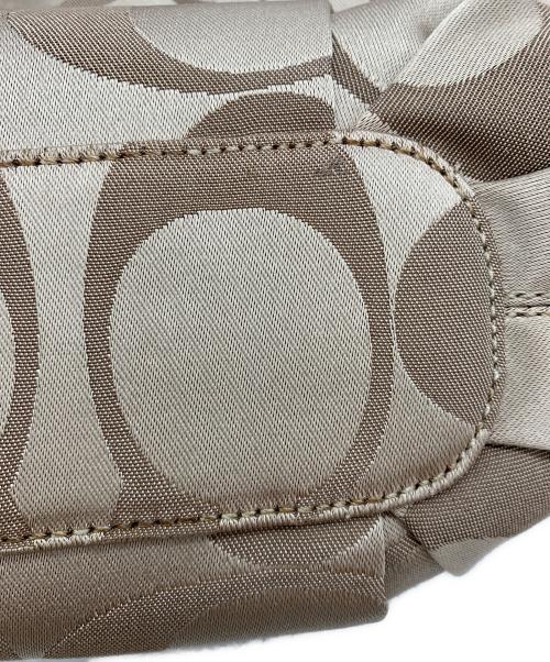 COACH（コーチ）COACH (コーチ) ショルダーバッグ ベージュ×ブラウンの古着・服飾アイテム