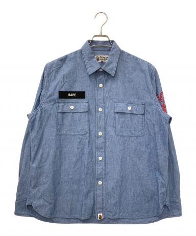 中古・古着通販】A BATHING APE (アベイシングエイプ) 長袖シャツ