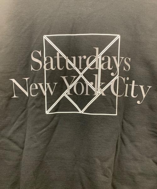 tangram（タングラム）tangram (タングラム) Saturdays NYC (サタデーズ ニューヨークシティ) SS SWEAT MOCK NECK ブラック サイズ:Lの古着・服飾アイテム