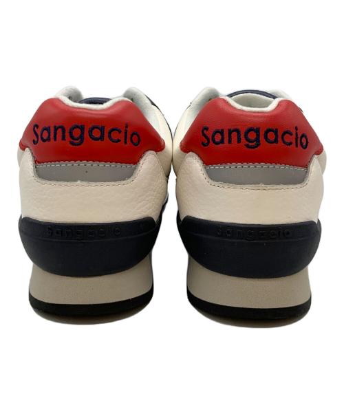 Sangacio（サンガッチョ）Sangacio (サンガッチョ) ローカットスニーカー ホワイト×ネイビー×レッド サイズ:26cmの古着・服飾アイテム