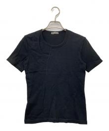 ISSEY MIYAKE（イッセイミヤケ）の古着「半袖デザインカットソー」｜ブラック