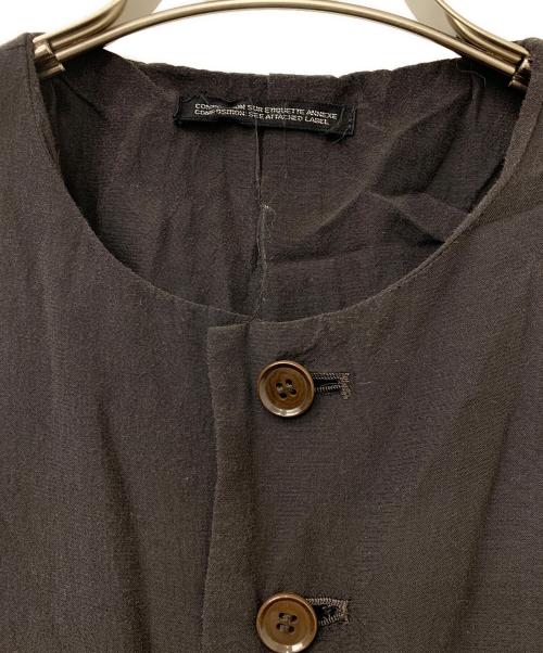 Y's（ワイズ）Y's (ワイズ) ノーカラーシャツ ブラック サイズ:不明の古着・服飾アイテム