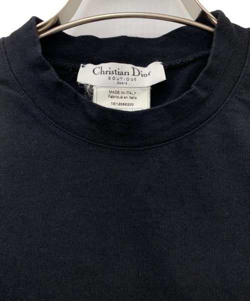 Christian Dior（クリスチャン ディオール）Christian Dior (クリスチャン ディオール) ジップ ドッキング ノースリーブカットソー ブラック サイズ:40の古着・服飾アイテム