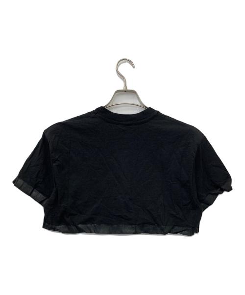 COMME des GARCONS（コムデギャルソン）COMME des GARCONS (コムデギャルソン) チロリアンテープ貼り付けショートTシャツ ブラック サイズ:不明の古着・服飾アイテム