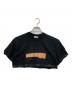 COMME des GARCONS（コムデギャルソン）の古着「チロリアンテープ貼り付けショートTシャツ」｜ブラック