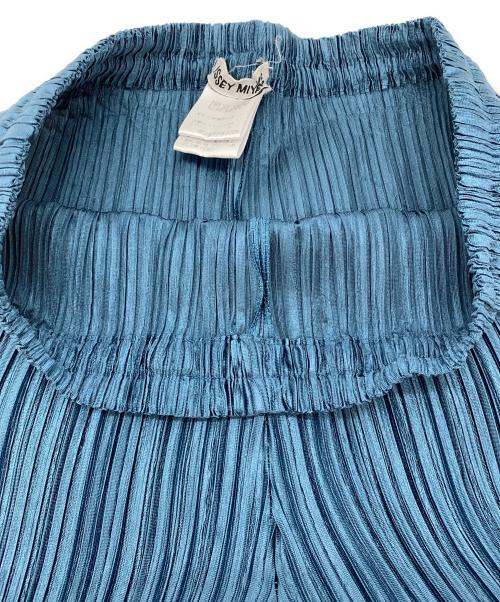 ISSEY MIYAKE（イッセイミヤケ）ISSEY MIYAKE (イッセイミヤケ) プリーツパンツ ブルー サイズ:Lの古着・服飾アイテム