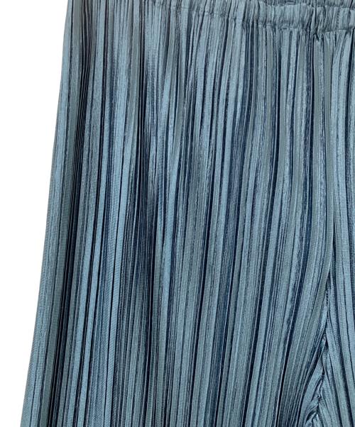 ISSEY MIYAKE（イッセイミヤケ）ISSEY MIYAKE (イッセイミヤケ) プリーツパンツ ブルー サイズ:Lの古着・服飾アイテム
