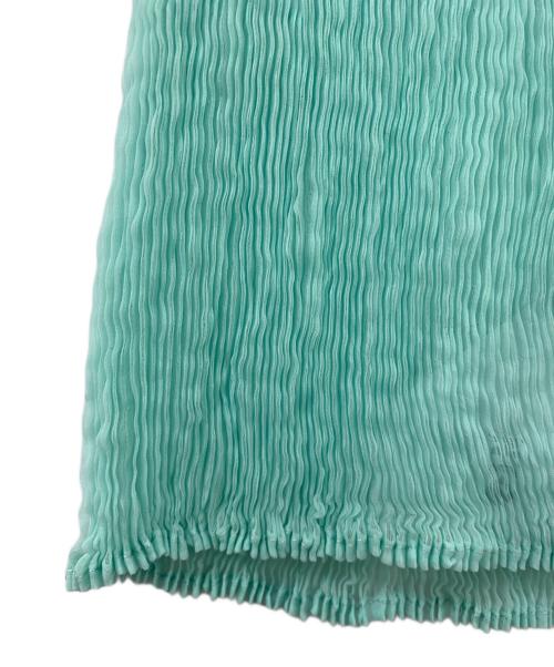 ISSEY MIYAKE PERMANENT（イッセイミヤケパーマネント）ISSEY MIYAKE PERMANENT (イッセイミヤケパーマネント) プリーツキャミソール スカイブルー サイズ:2の古着・服飾アイテム