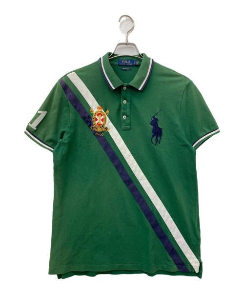 POLO RALPH LAUREN（ポロ・ラルフローレン）POLO RALPH LAUREN (ポロ・ラルフローレン) ビッグポニーポロシャツ グリーン サイズ:Lの古着・服飾アイテム