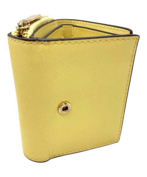 MICHAEL KORS（マイケルコース）MICHAEL KORS (マイケルコース) 3つ折り財布 イエローの古着・服飾アイテム