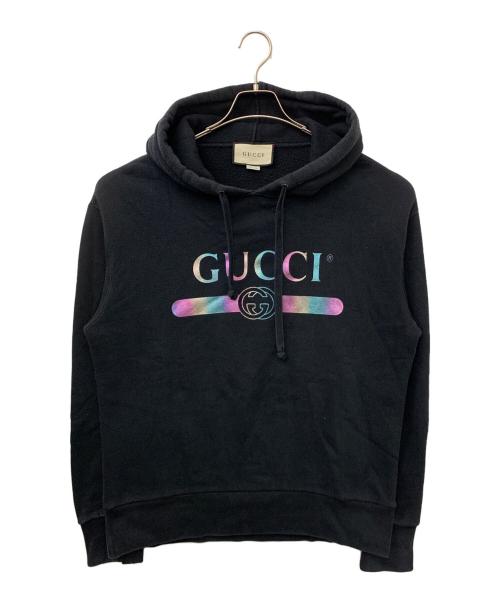 GUCCI（グッチ）GUCCI (グッチ) プルオーバーパーカー ブラック サイズ:Sの古着・服飾アイテム
