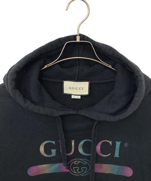 GUCCI（グッチ）GUCCI (グッチ) プルオーバーパーカー ブラック サイズ:Sの古着・服飾アイテム