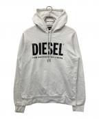 DIESELディーゼル）の古着「プルオーバーパーカー」｜ホワイト