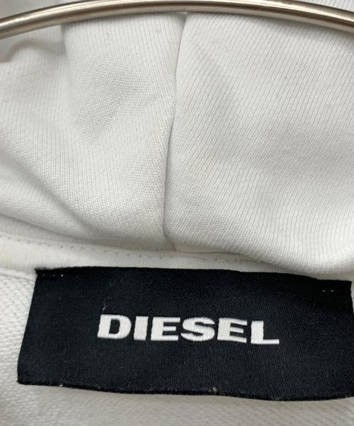 DIESEL（ディーゼル）DIESEL (ディーゼル) プルオーバーパーカー ホワイト サイズ:Lの古着・服飾アイテム