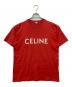 CELINE (セリーヌ) ルーズロゴTシャツ レッド サイズ:S：20000円
