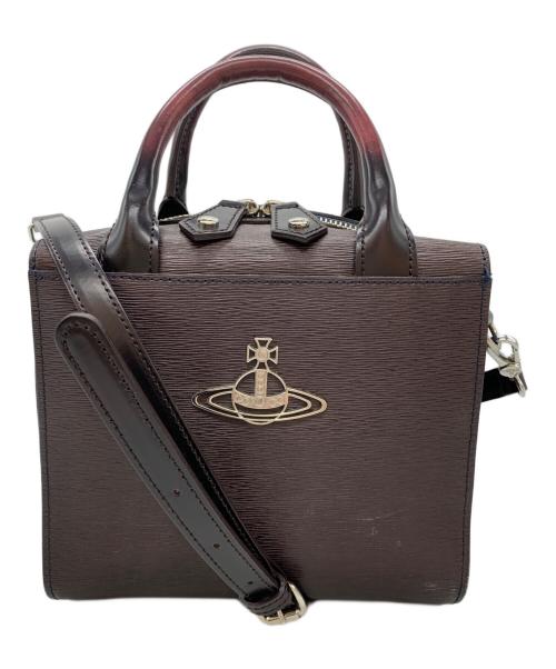 Vivienne Westwood（ヴィヴィアンウエストウッド）Vivienne Westwood (ヴィヴィアンウエストウッド) 2WAYショルダーバッグ ワインレッドの古着・服飾アイテム