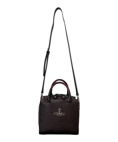 Vivienne Westwood（ヴィヴィアンウエストウッド）Vivienne Westwood (ヴィヴィアンウエストウッド) 2WAYショルダーバッグ ワインレッドの古着・服飾アイテム
